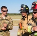 Soldiers train for a crash fire rescue