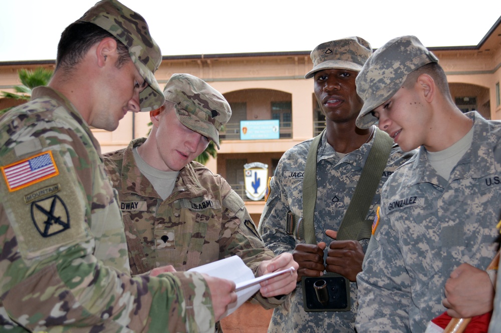 Soldiers perform time-honored tradition during color guard competition