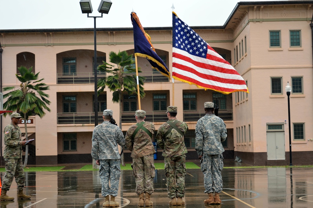 Soldiers perform time-honored tradition during color guard competition