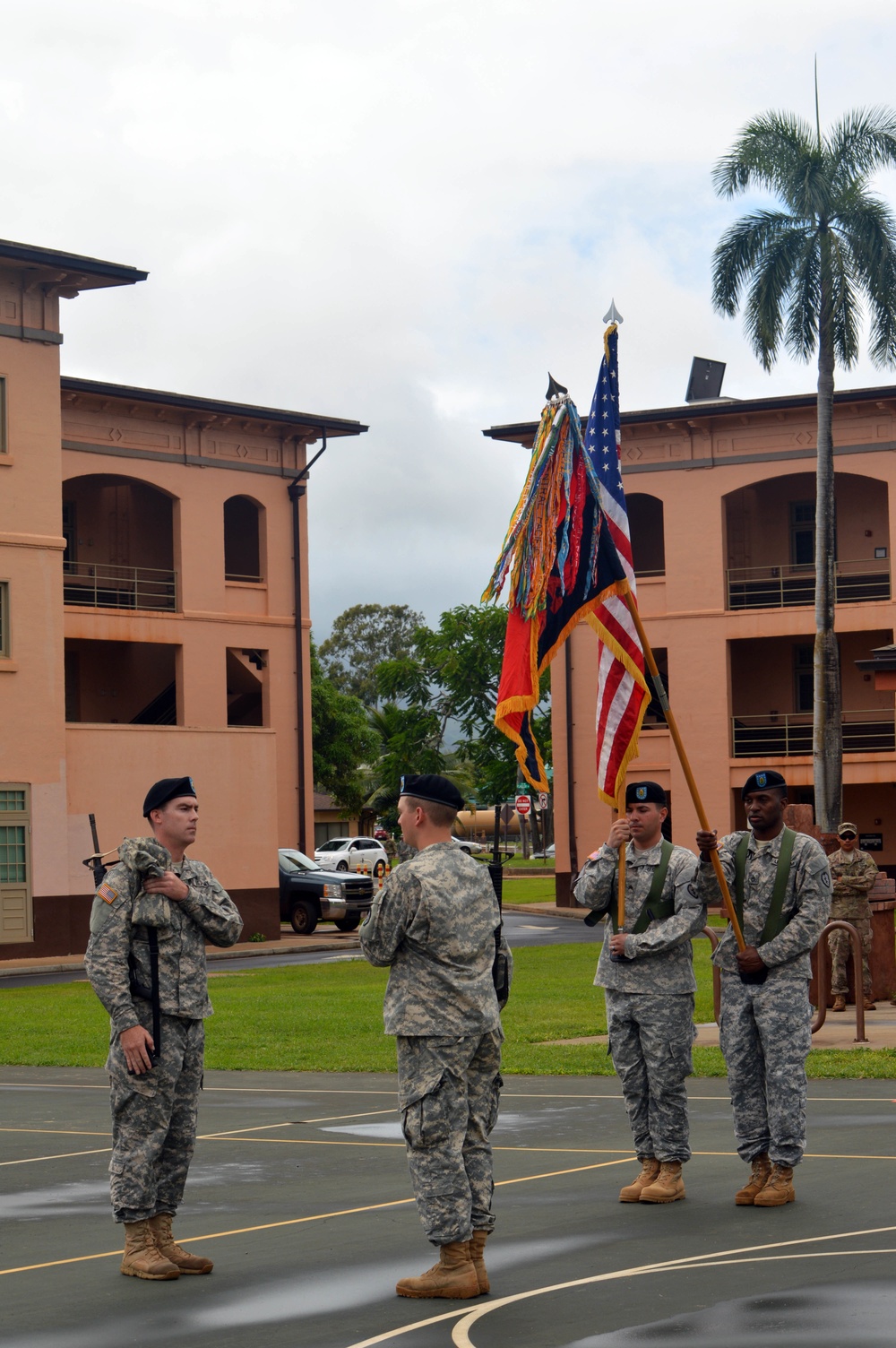 Soldiers perform time-honored tradition during color guard competition