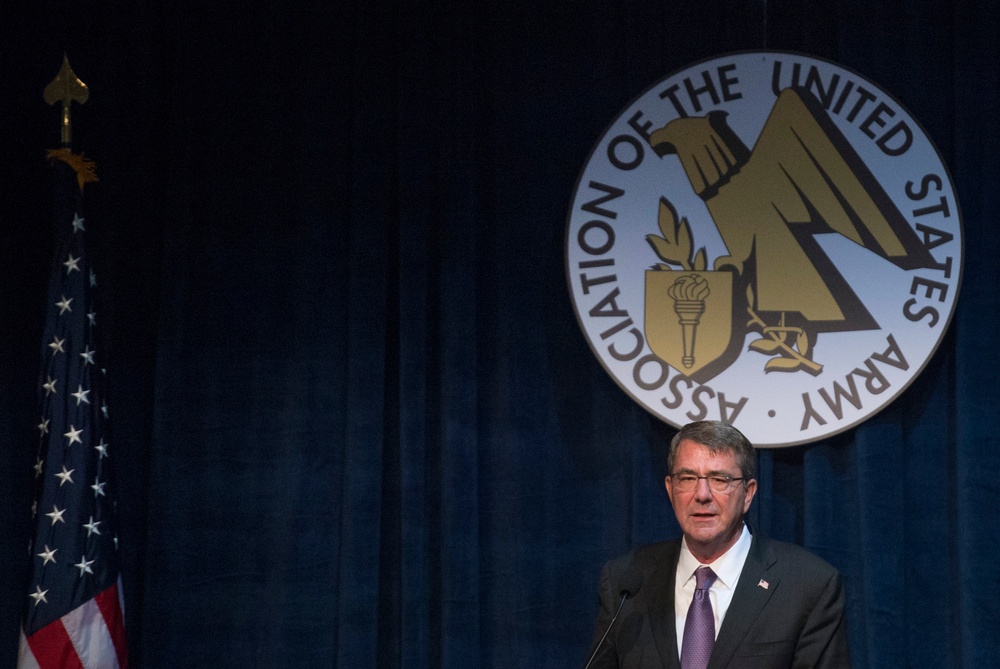 Secretary of defense attends AUSA Conference