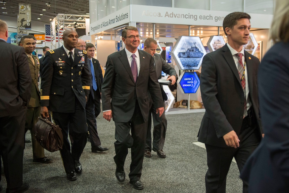 Secretary of defense attends AUSA Conference