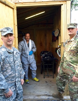 Brig. Gen. King visits Spring Valley Site