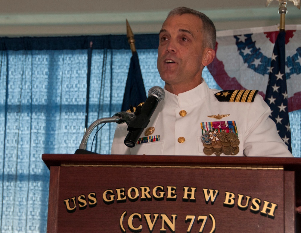 USS George H.W. Bush change of command