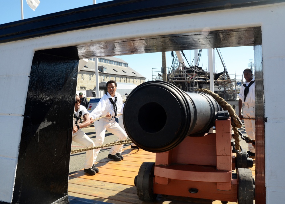 USS Constitution gun drill