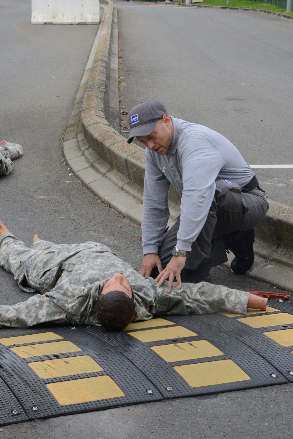 Active shooter exercise on gate 14, Chievres Air Base