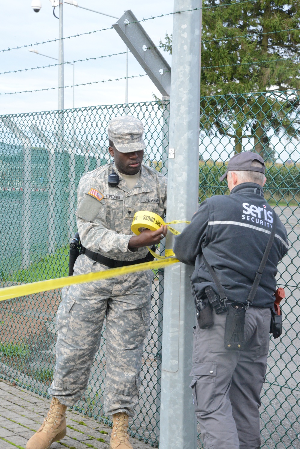 Active shooter exercise on gate 14, Chievres Air Base