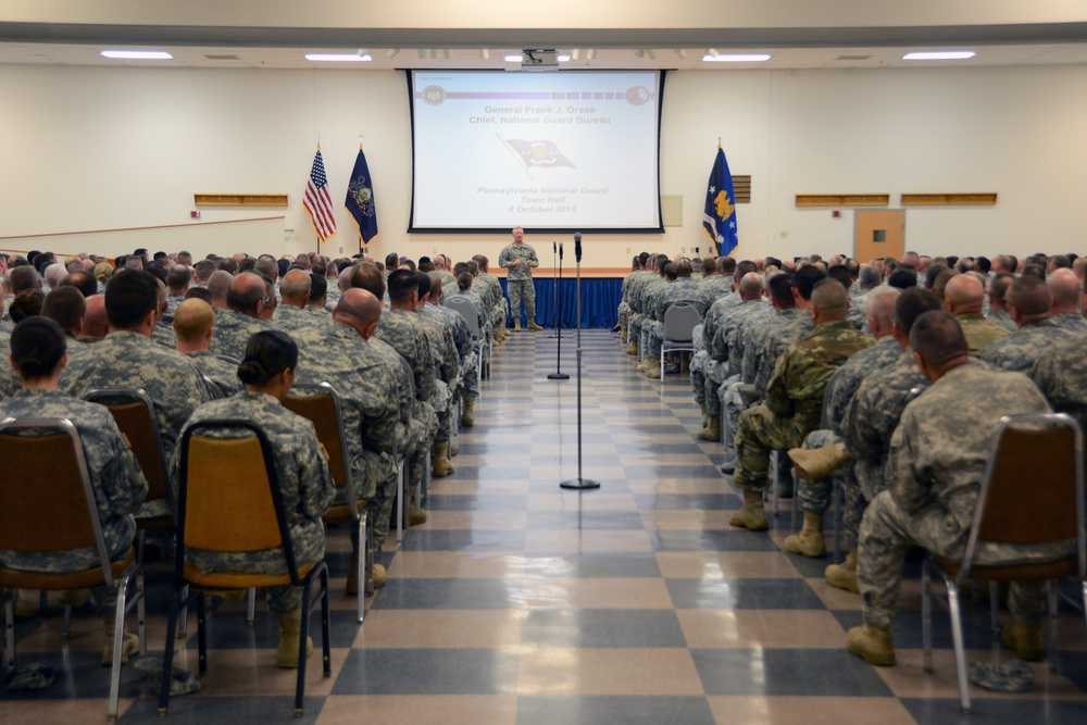 Gen. Grass conducts town hall meeting at Fort Indiantown Gap