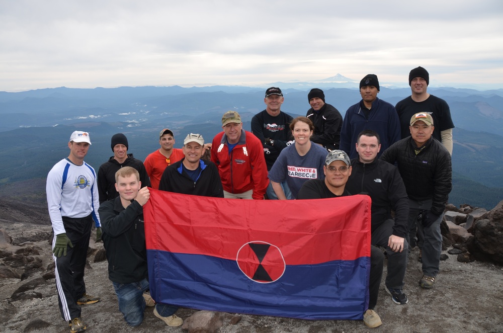 Unit Ministry Teams climb to Mount St. Helens summit