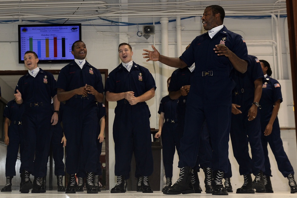 Airmen return home, perform with Tops in Blue