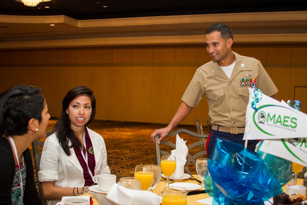 Marines Engage in 2015 MAES: Latinos in Science and Engineering Symposium