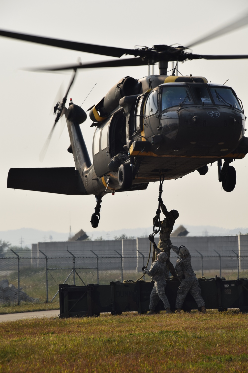 UH-60 facilitates sling load training for Patriot unit in Korea