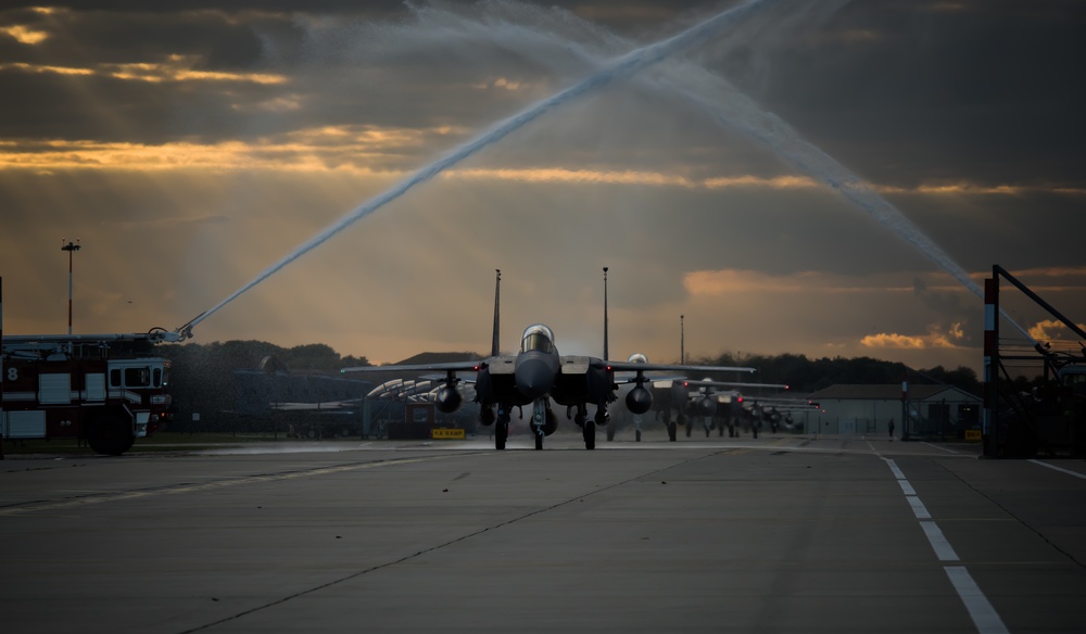 494th Fighter Squadron homecoming