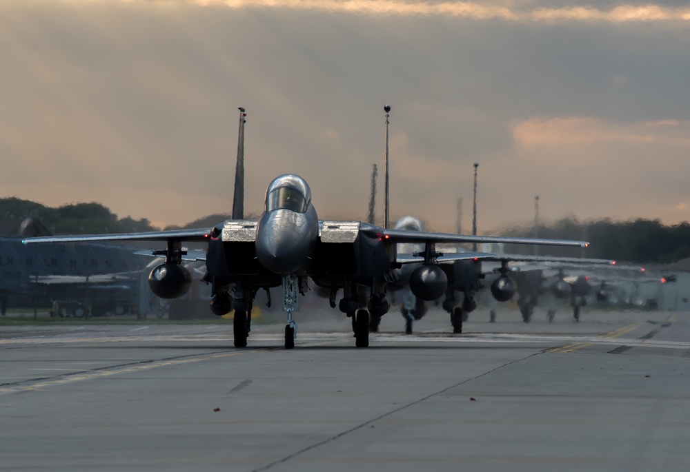 494th Fighter Squadron homecoming