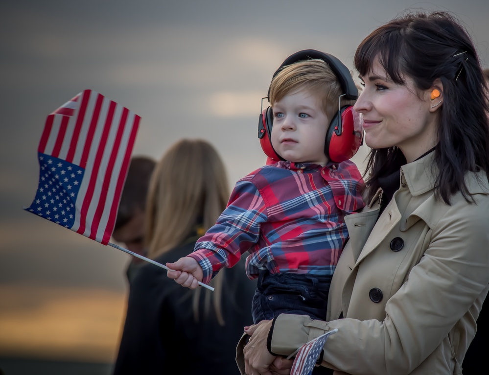 494th Fighter Squadron homecoming