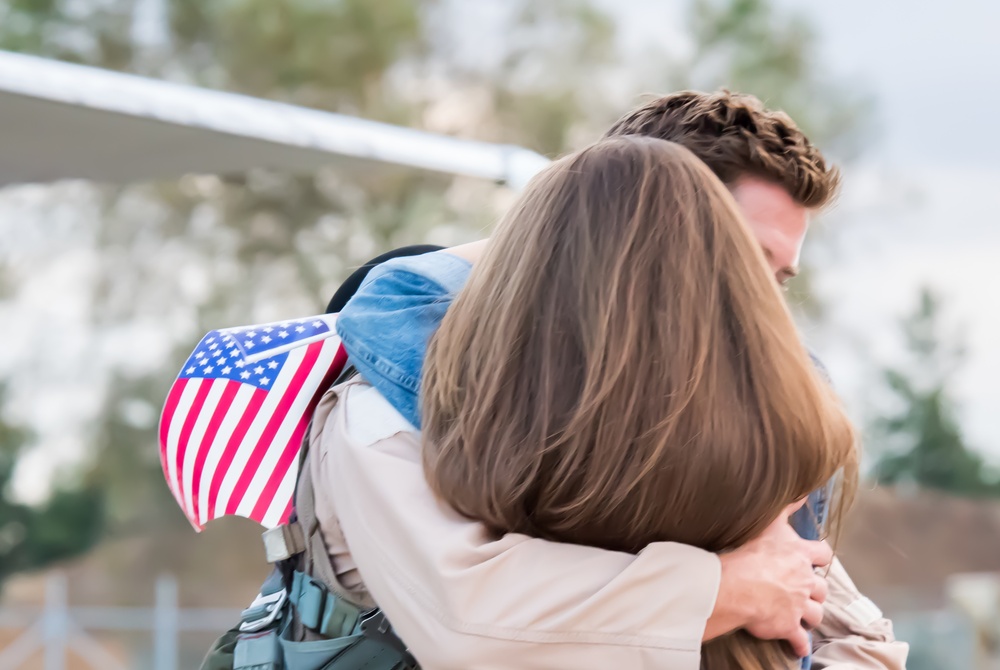 494th Fighter Squadron homecoming