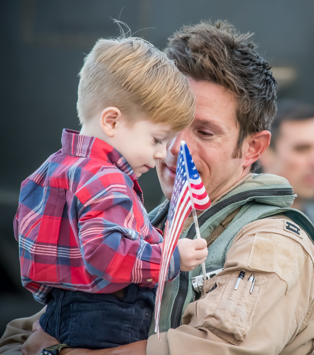 494th Fighter Squadron homecoming