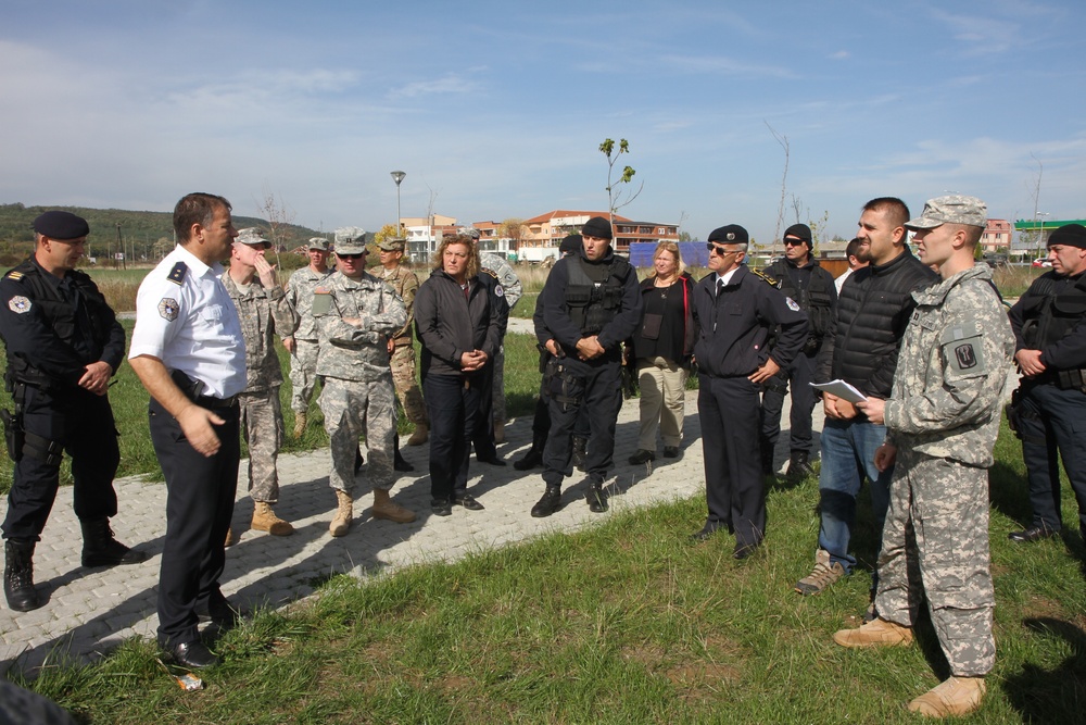 Kosovo police and KFOR prepare for emergency response scenario in Ferizaj