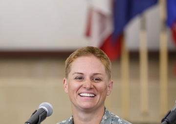 Maj. Lisa Jaster becomes first U.S. Army Reserve female Ranger