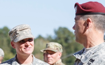Maj. Lisa Jaster becomes first U.S. Army Reserve female Ranger