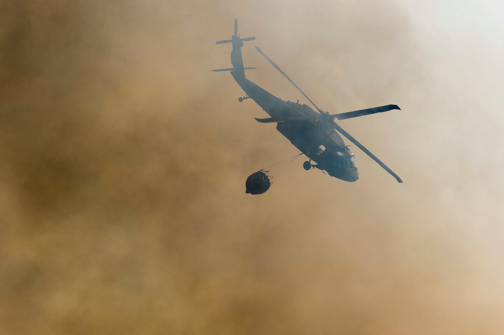 Texas Army National Guard responds to Hidden Pines Wildfire