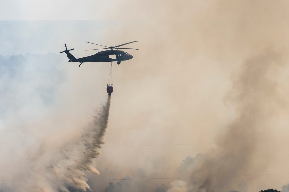 Texas Army National Guard responds to Hidden Pines Wildfire