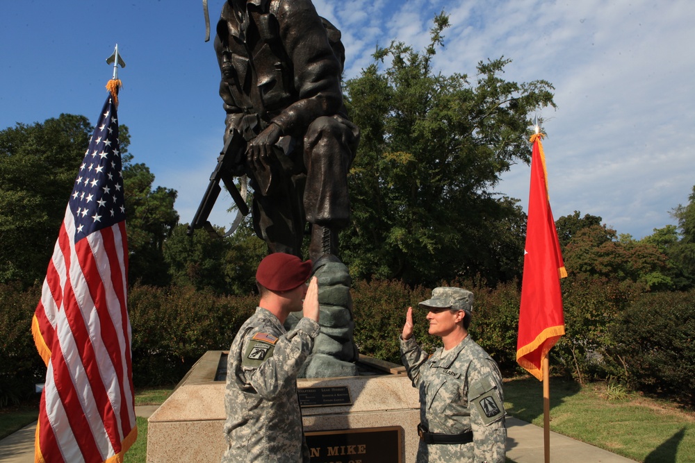 Brig. Gen. Haigler re-enlists her son-in-law