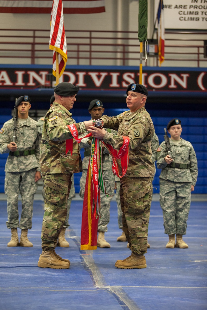 Division cases colors for upcoming deployment