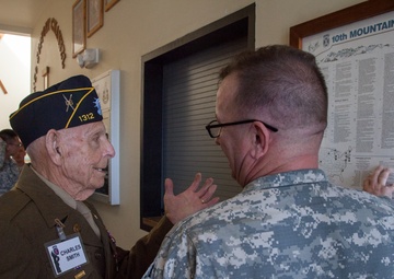 WWII veteran recounts service during Fort Drum visit