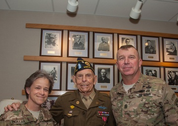 WWII veteran recounts service during Fort Drum visit