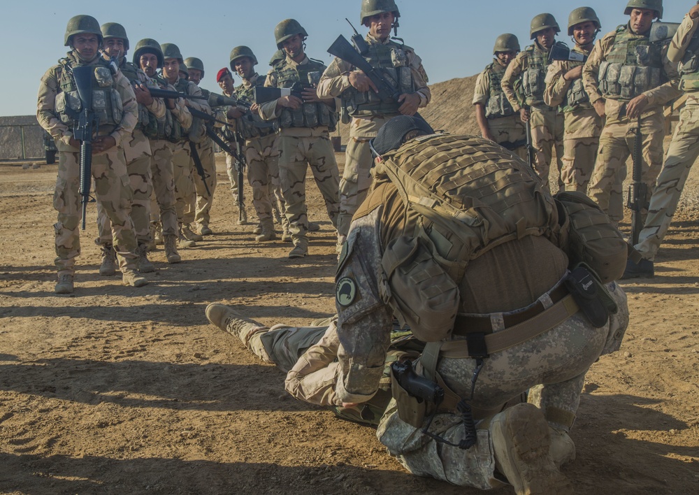 Building Partner Capacity training at Camp Taji, Iraq