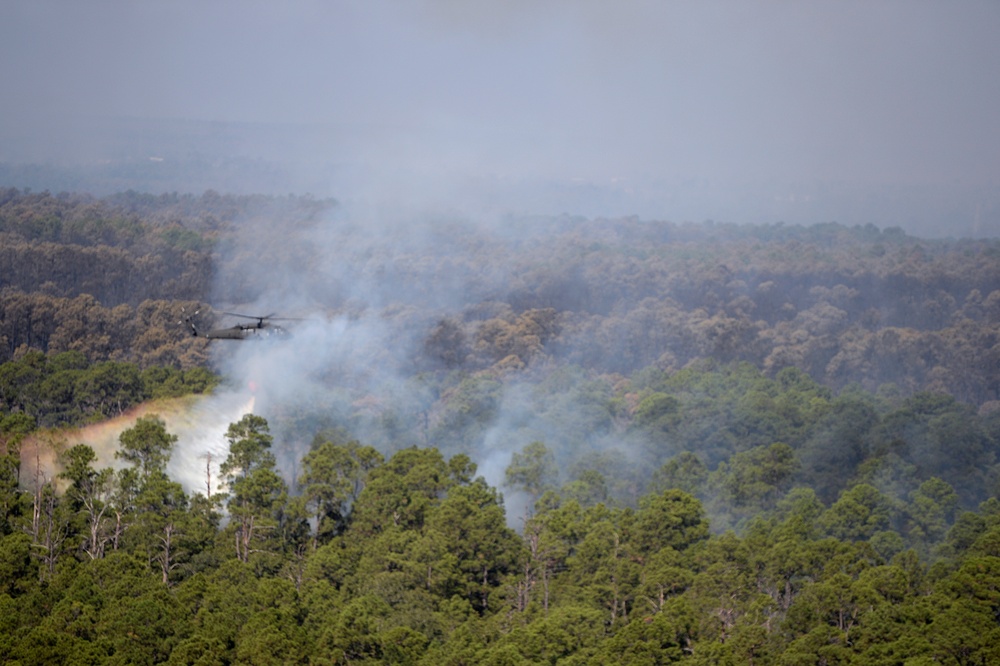 Texas National Guard fights Bastrop wildfire