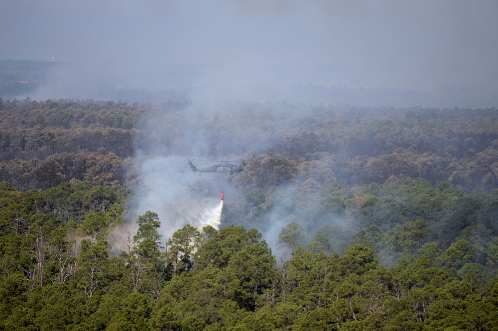 Texas National Guard fights Bastrop wildfire