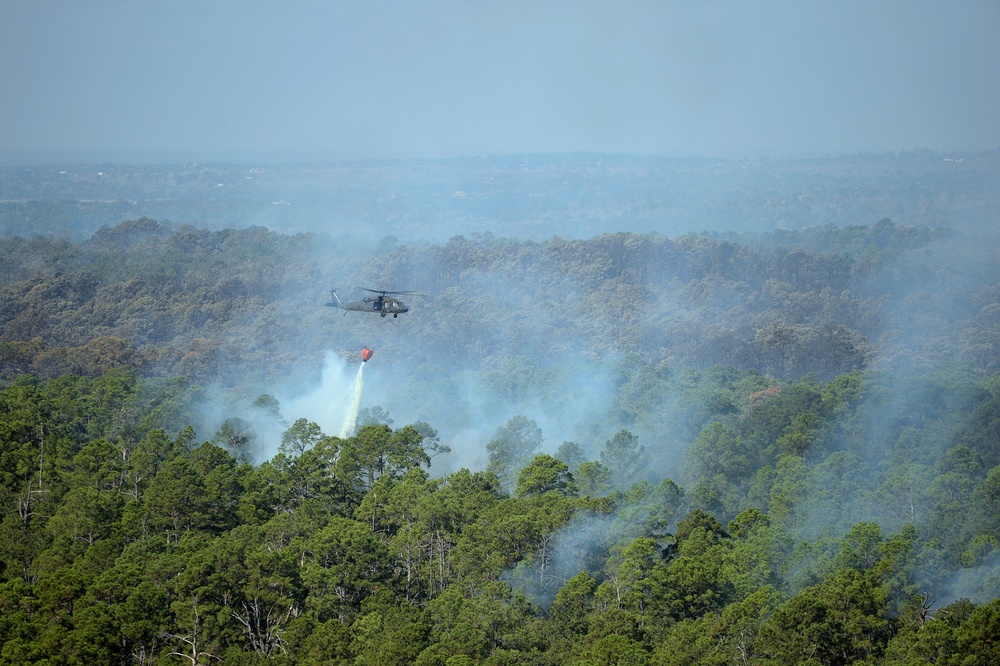 Texas National Guard fights Bastrop wildfire