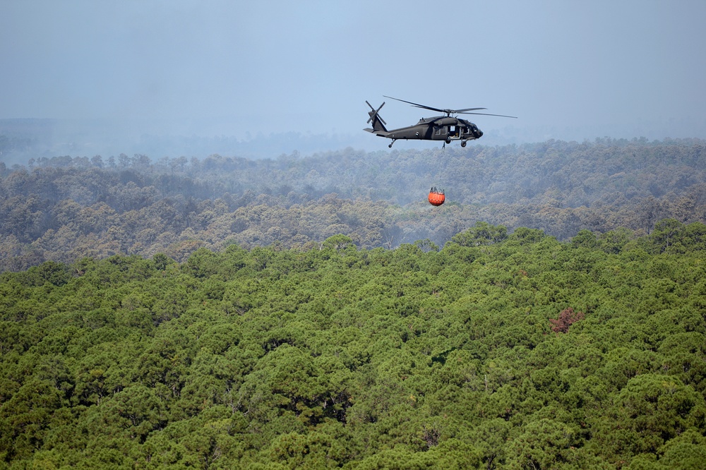 Texas National Guard fights Bastrop wildfire