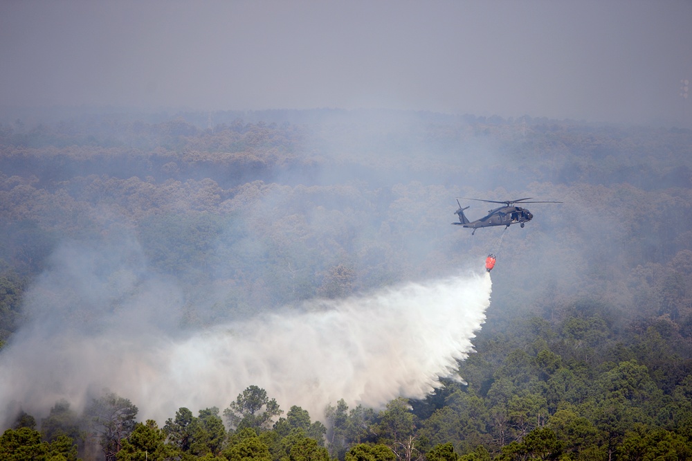 Texas National Guard fights Bastrop wildfire