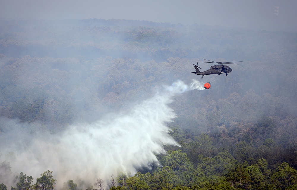 Texas National Guard fights Bastrop wildfire