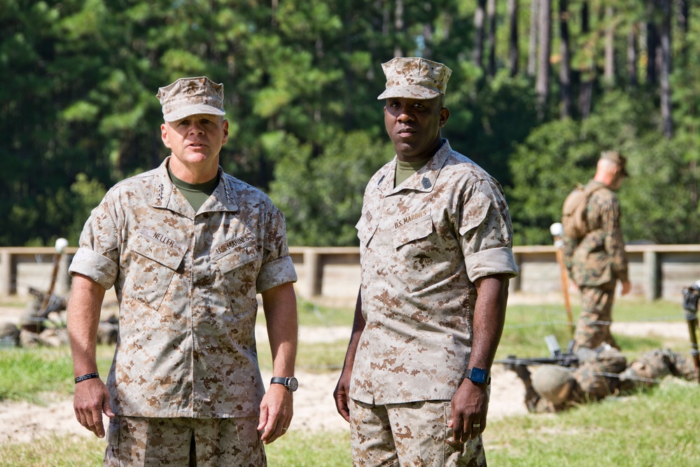 CMC Visits MCRD Parris Island and MCAS Beaufort