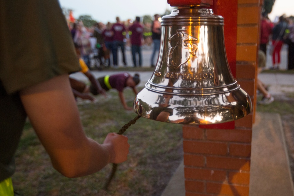 Parris Island’s newest Marines celebrate 100 years with motivation run