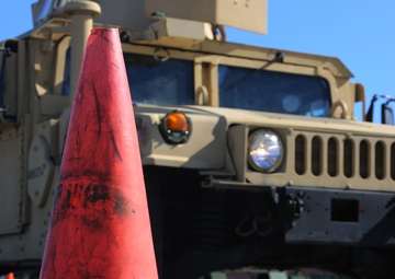 Marines take on roads in Humvee course
