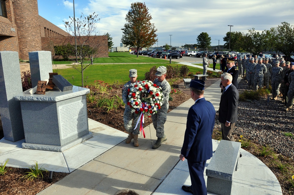 Wisconsin National Guard 9/11 remembrance monument unveiled at ceremony