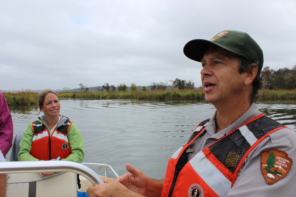 Dyke Marsh project team boat tour