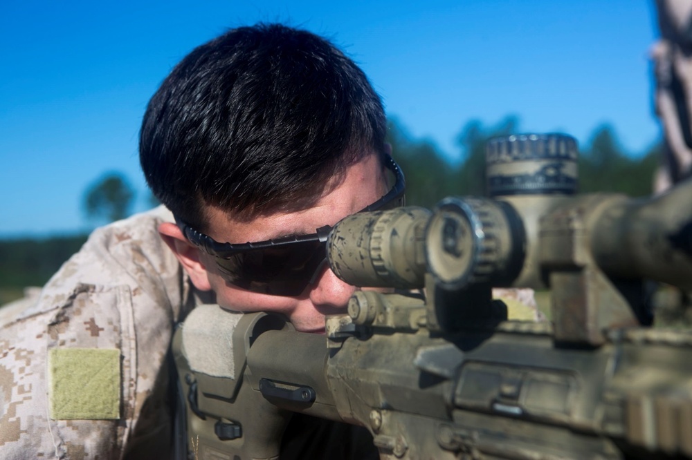 Marine snipers shoot first