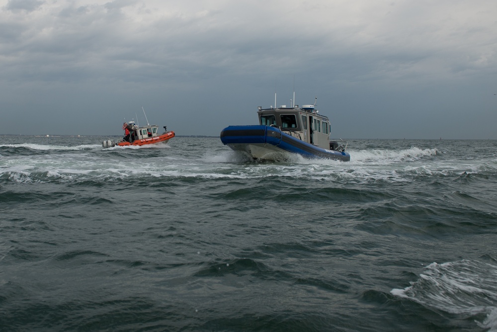 Coast Guard, multiple partner agencies hold exercise in Boston Harbor