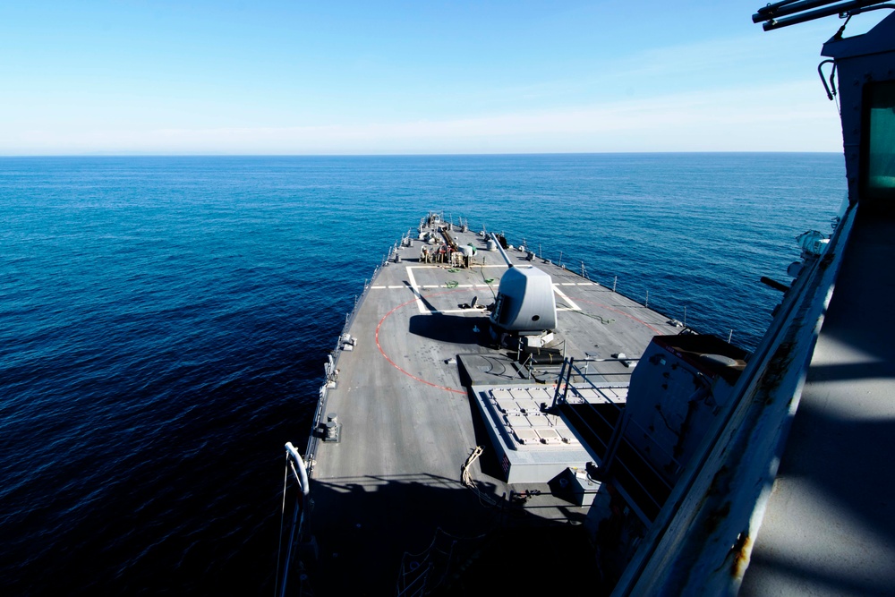 USS Porter (DDG 78) transits the Black Sea