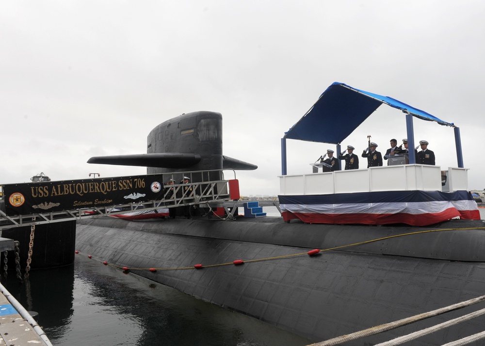 USS Albuquerque inactivation ceremony