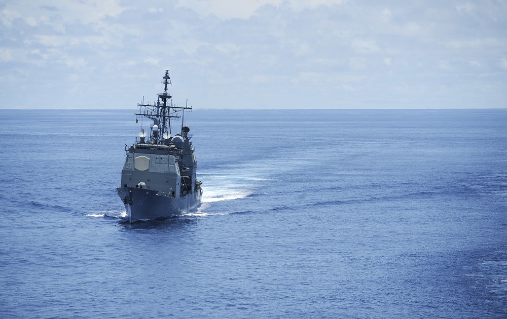 USS Normandy (CG 60) transits the Indian Ocean