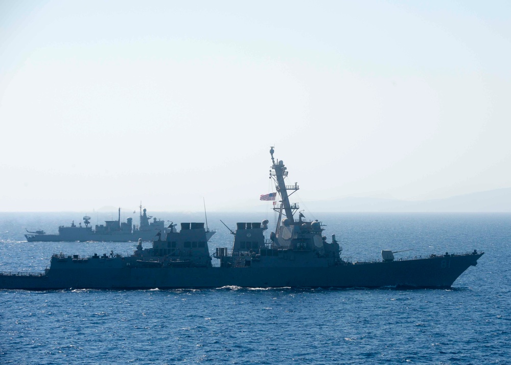 USS Winston S. Churchill maneuvering operations