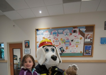 Fire Prevention week: Sparky the fire dog visits Child Development Center