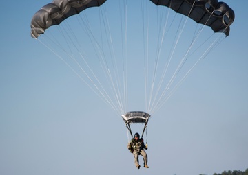 An Aerial View-Recon Marines Take Flight During Parachute Training